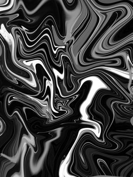 Abstract liquify wave, Marble Black and White, Luxury marble pattern texture background.