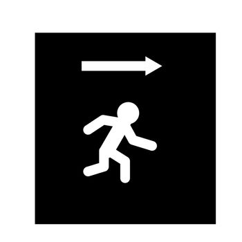 exit icon on white background. exit sign. flat style. exit icon for your web site design, logo, app, UI. exit symbol.