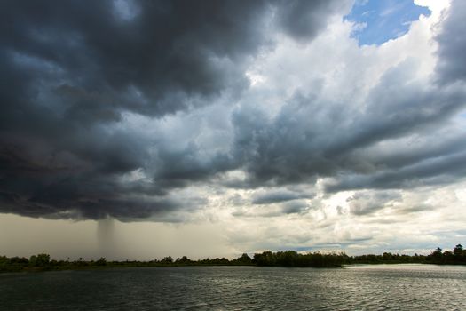 thunder storm sky Rain clouds