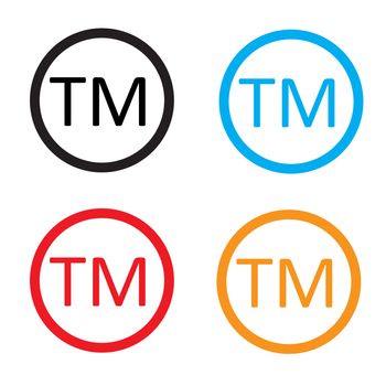 Trade mark sign. Trade mark icon on white background.