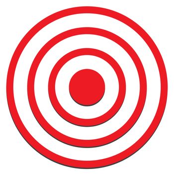 target icon on white background. target sign.