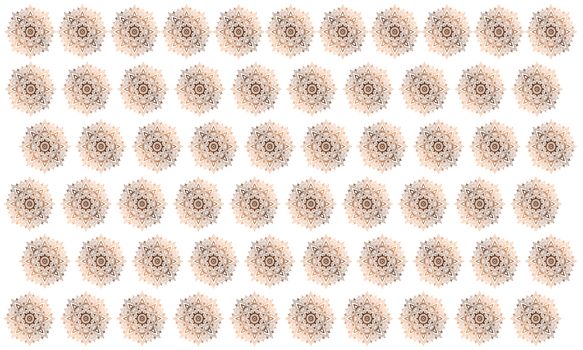 digital textile design of various floral art