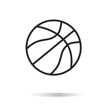 basketball icon on white bckground. basketball sign. flat style. basketball icon for your web site design, logo, app, UI.