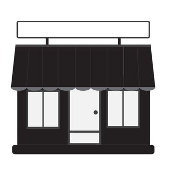 store front, shop and market. flat style. store front icon for your web site design, logo, app, UI. store symbol.