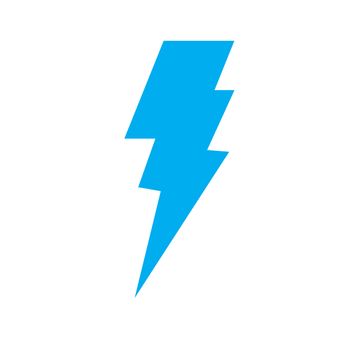 bolt icon on white background. flat style. thunderbolt icon for your web site design, logo, app, UI. lighting bolt symbol. thunder sign. 