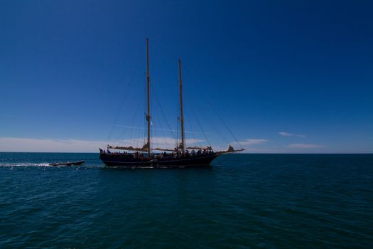 The Algarve in Albufeira Portugal on a boat trip