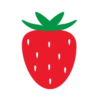 strawberry icon on white background. strawberry icon sign. flat style. strawberry icon for your web site design, logo, app, UI.