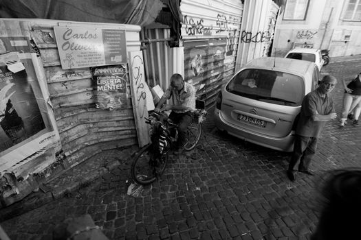 The streets of Lisbon in Portugal