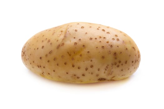 Fresh potatoes isolated on a white background.