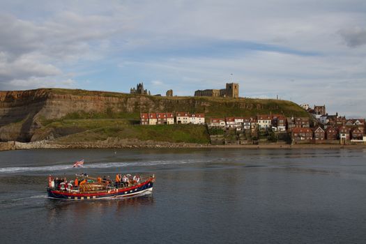 Whitby Abbey during the day