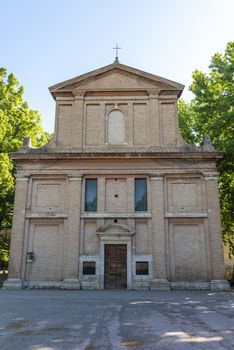 church of Carmine inside the park la passegiata di terni in umbria