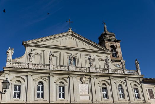 terni,italy june 12 2020 :terni cathedral in the historic center of the 700s