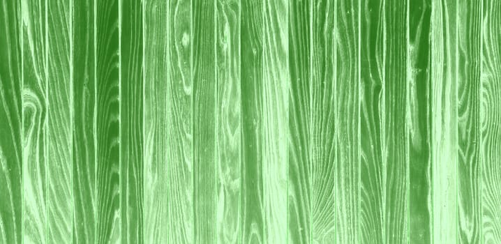 Green  wood plank wall texture background panorama