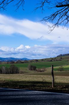 upper lusatian landscape view to Oberseifersdorf