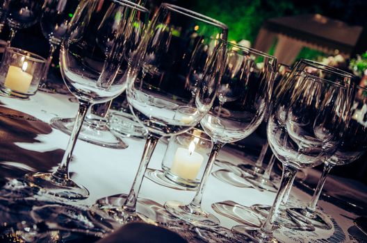 crystal glasses (marriage decoration)