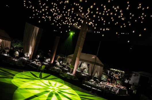 Decoration for vintage weddings dance floor