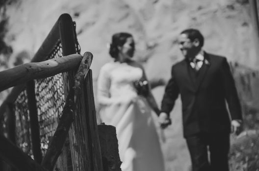 the newlyweds in photo session