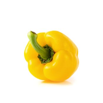 sweet yellow pepper isolated on white background