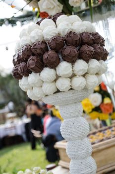 Decoration for weddings, sweet table