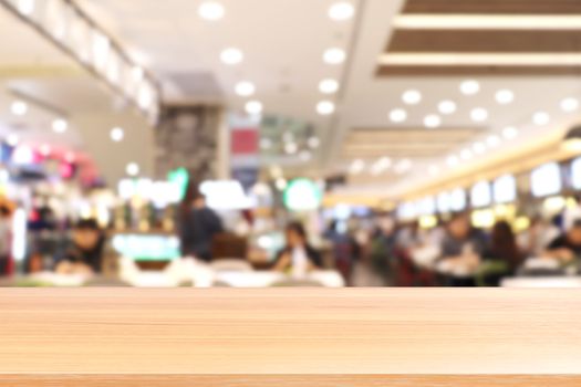 wood plank on blur canteen dining hall room, empty wood table floors on a lot of people are eating food in university canteen blur background, wood table board empty on blur cafe or cafeteria canteen