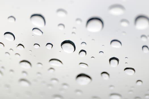 water drops on mirror, water bubble drops wallpaper, rain drop on glass for background (selective focus)