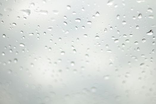 Water Drop Rain, Raindrop water on glass (Selective Focus)