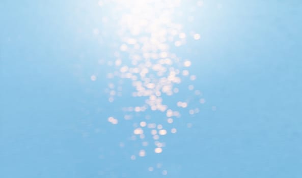 Blur Glitter effect bokeh on Surface water background, Water bokeh in the river nature
