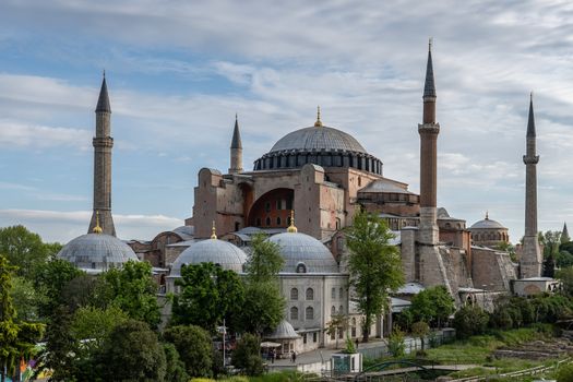 The mosque of Hagia Sophia in Istanbul, Turkey.