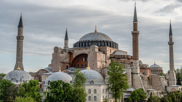 The mosque of Hagia Sophia in Istanbul, Turkey.