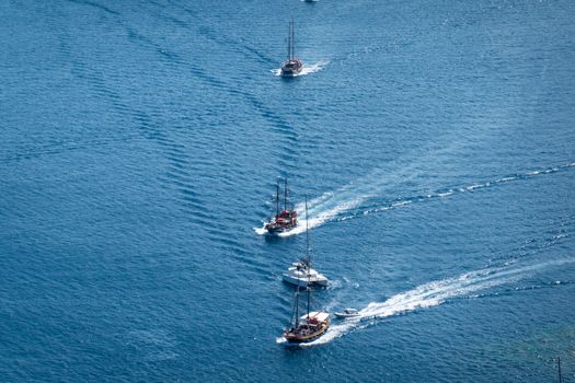 4 of Yacht Sailing On Opened Sea.