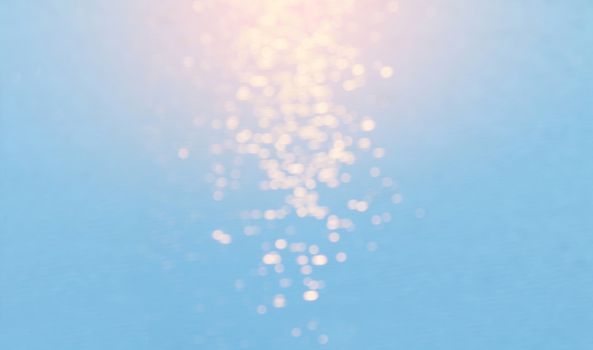 Blur Glitter effect bokeh on Surface water background, Water bokeh in the river nature