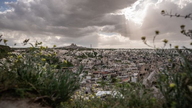 Landscape in Goreme, Cappadocia, Turkey.