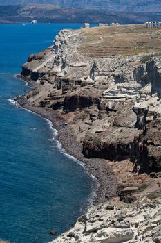 View of Mesa Pagadai Santorini, Greece.