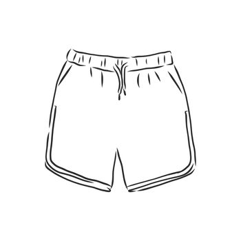 Vector illustration of shorts. Casual clothes