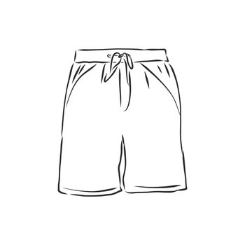 Vector illustration of shorts. Casual clothes