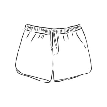 Vector illustration of shorts. Casual clothes