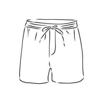 Vector illustration of shorts. Casual clothes