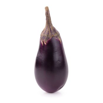 Eggplant or aubergine vegetable isolated on a white background.