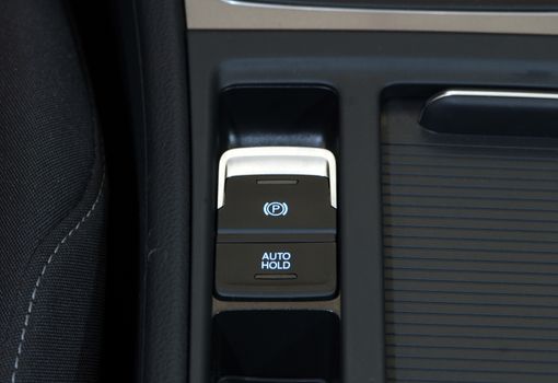 electric parkbrake button and autohold in the passenger car