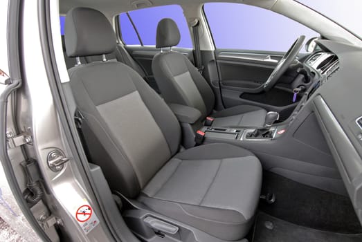 Front seats of a modern passenger car