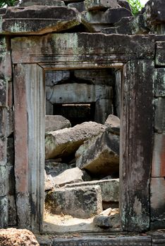 The Temple of  Ta Prohm in the Temple City of Angkor near the City of Siem Reap in the west of Cambodia.   Cambodia, Siem Reap, April 2014