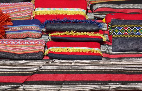 Indigenous colorful texiles and fabrics in Taiwan
