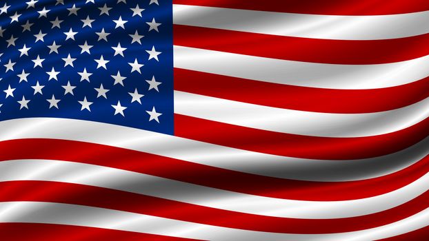 USA or america flag background with copy space