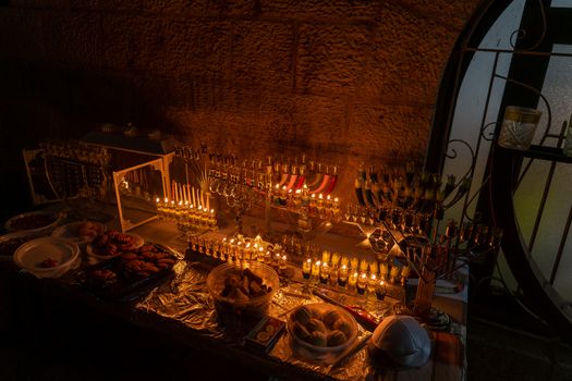 Jewish holiday chanuka celebration in israel jerusalem