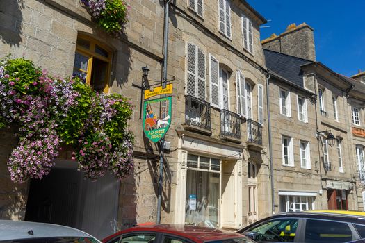 Travel in small french villages street in vacation summer tourism