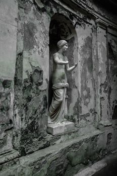 Antique statue in the royal palace of Caserta