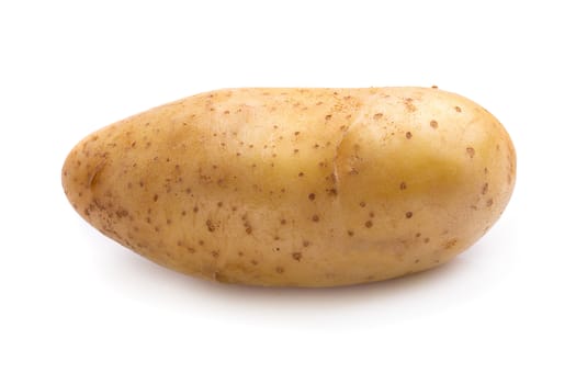 Fresh potatoes isolated on a white background.