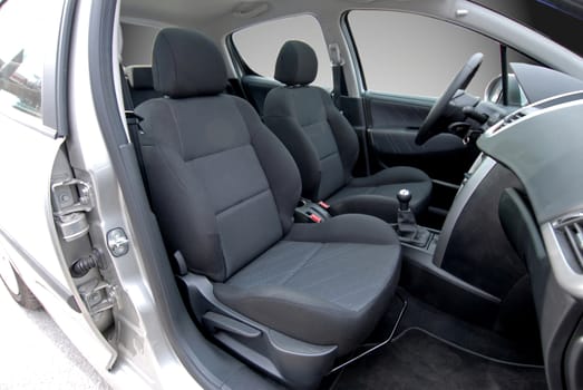 Front seats of a modern passenger car
