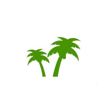 Palm tree icon on white background.
Fruit for health,