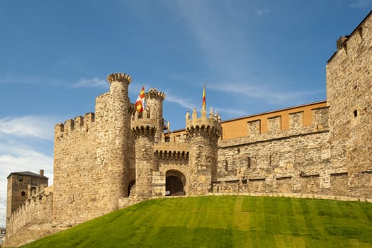 Templar castle of Ponferrada, province of Leon, Spain